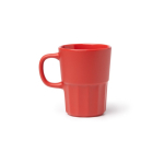 Keramiktasse matt mit farbigem Innenraum 450 ml farbe rot zweite Ansicht