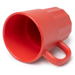 Keramiktasse matt mit farbigem Innenraum 450 ml farbe rot erste Detailansicht