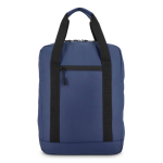 RPET Laptop-Rucksack mit Reflektorstreifen 15,6 Zoll farbe dunkelblau