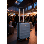Kabinentrolley 18 Zoll mit 4 Rollen und Handyhalter68625b419b0dbdfc39964515 farbe dunkelblau achte Ansicht