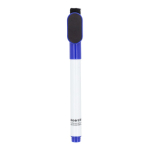 Whiteboard-Marker mit Magnet und integriertem Wischer farbe blau