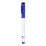 Whiteboard-Marker mit Magnet und integriertem Wischer farbe blau dritte Ansicht