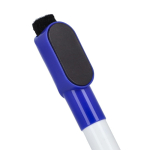 Whiteboard-Marker mit Magnet und integriertem Wischer farbe blau sechste Ansicht