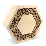 Sechseckiges Bienenhotel aus FSC Holz68625b409b0dbdfc399644eb farbe natürliche farbe