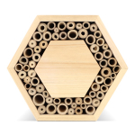 Sechseckiges Bienenhotel aus FSC Holz68625b409b0dbdfc399644eb farbe natürliche farbe zweite Ansicht