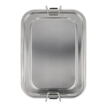 Lunchbox Edelstahl mit dichtem, auslaufsicherem Deckel farbe silber fünfte Ansicht