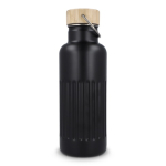 Isolierflasche mit Bambusdeckel und Henkel, 500 ml farbe schwarz fünfte Ansicht