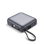 Powerbank mit Kabeln und Schnellladen 10000 mAh68625b3f9b0dbdfc399644aa farbe dunkelgrau