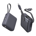 Powerbank mit Kabeln und Schnellladen 10000 mAh68625b3f9b0dbdfc399644aa farbe dunkelgrau vierte Ansicht