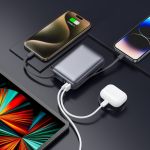 Powerbank mit LED Display und Schnellladen 20000 mAh68625b409b0dbdfc399644e6 farbe dunkelgrau fünfte Ansicht
