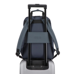 Reiserucksack mit Trolley Schlaufe und Tragegriffen farbe dunkelblau vierte Ansicht