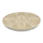 Keramikteller handgefertigt mit Sprenkel Design Sagaform farbe beige