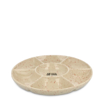 Keramikteller handgefertigt mit Sprenkel Design Sagaform Ansicht mit Druckbereich