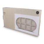 Keramiktablett handgefertigt mit Sprenkel Design Sagaform farbe beige fünfte Ansicht