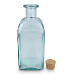 Quadratische Glasflasche aus Europa mit Verschluss 1 L farbe transparent fünfte Ansicht