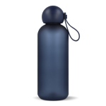 Matte Flasche dicht mit Deckel und Schlaufe Sagaform 650 ml farbe dunkelblau vierte Ansicht