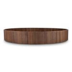 Tablett aus zertifiziertem Holz zweifarbig mit Griffen farbe braun zweite Ansicht