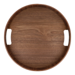 Tablett aus zertifiziertem Holz zweifarbig mit Griffen farbe braun vierte Ansicht