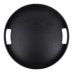 Tablett aus zertifiziertem Holz zweifarbig mit Griffen farbe schwarz vierte Ansicht