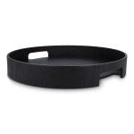 Tablett aus zertifiziertem Holz zweifarbig mit Griffen farbe schwarz fünfte Ansicht