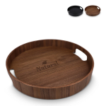 Tablett aus zertifiziertem Holz zweifarbig mit Griffen