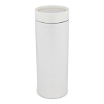 Thermobecher Edelstahl 360 Grad dicht, 400 ml farbe weiß