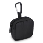 Kopfhörertasche mit Karabiner und Reißverschluss68625b409b0dbdfc399644e4 farbe schwarz