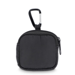 Kopfhörertasche mit Karabiner und Reißverschluss68625b409b0dbdfc399644e4 farbe schwarz dritte Ansicht