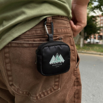 Kopfhörertasche mit Karabiner und Reißverschluss68625b409b0dbdfc399644e4 farbe schwarz sechste Ansicht