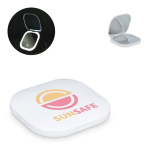 Kompaktspiegel mit Licht und Vergrößerung für Reisen