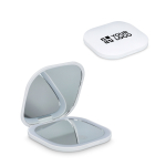 Kompaktspiegel mit Licht und Vergrößerung für Reisen Ansicht mit Druckbereich