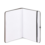 A5 Notizbuch aus PU mit Haftnotizen und Innentasche farbe schwarz siebte Ansicht