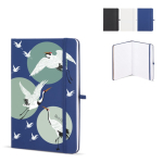 A5 Notizbuch aus PU mit Haftnotizen und Innentasche