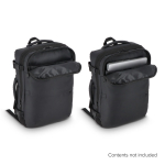 Erweiterbarer Reiserucksack als Handgepäck geeignet farbe schwarz neunte Ansicht