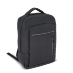 Laptop-Rucksack Kunstleder mit Trolley Schlaufe 15,6 Zoll farbe schwarz zweite Ansicht