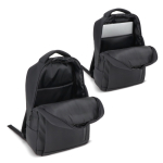 Laptop-Rucksack Kunstleder mit Trolley Schlaufe 15,6 Zoll farbe schwarz vierte Ansicht