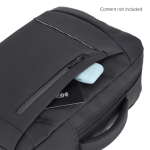 Laptop-Rucksack Kunstleder mit Trolley Schlaufe 15,6 Zoll farbe schwarz fünfte Ansicht