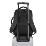 Laptop-Rucksack Kunstleder mit Trolley Schlaufe 15,6 Zoll farbe schwarz sechste Ansicht