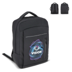 Laptop-Rucksack Kunstleder mit Trolley Schlaufe 15,6 Zoll