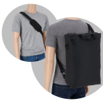 Laptop-Rucksack als Umhängetasche mit Gurt 15,6 Zoll farbe schwarz sechste Ansicht