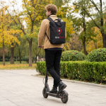 Laptop-Rucksack als Umhängetasche mit Gurt 15,6 Zoll farbe schwarz achte Ansicht