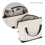 Reisetasche aus Baumwolle und recycelten Fasern68625b3f9b0dbdfc399644ba farbe beige fünfte Ansicht