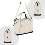 Reisetasche aus Baumwolle und recycelten Fasern68625b3f9b0dbdfc399644ba farbe beige achte Ansicht