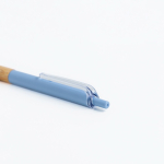 Kugelschreiber mit Bambus Griff und transparentem Clip