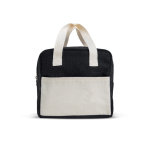 Kühltasche mit kurzen Tragegriffen und Aluminium Isolierung farbe schwarz