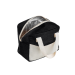 Kühltasche mit kurzen Tragegriffen und Aluminium Isolierung farbe schwarz