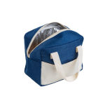 Kühltasche mit kurzen Tragegriffen und Aluminium Isolierung farbe marineblau
