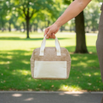 Kühltasche mit kurzen Tragegriffen und Aluminium Isolierung