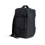 Erweiterbarer Under-the-Seat-Rucksack mit Diebstahlschutzfach 15,6” farbe schwarz