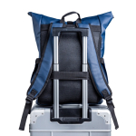 Rolltop-Rucksack mit PU-Beschichtung und Laptopfach 15,6''